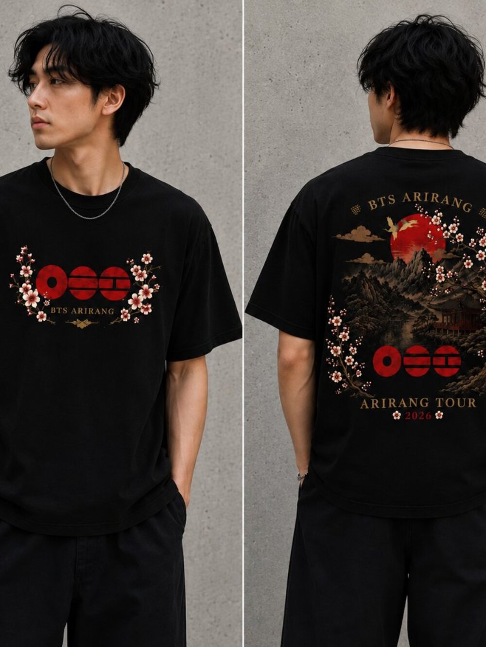 BTS Arirang Tour T-Shirt, Korean Graphic Tee, BTS Fan Shirt